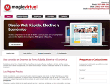 Tablet Screenshot of magiavirtual.com